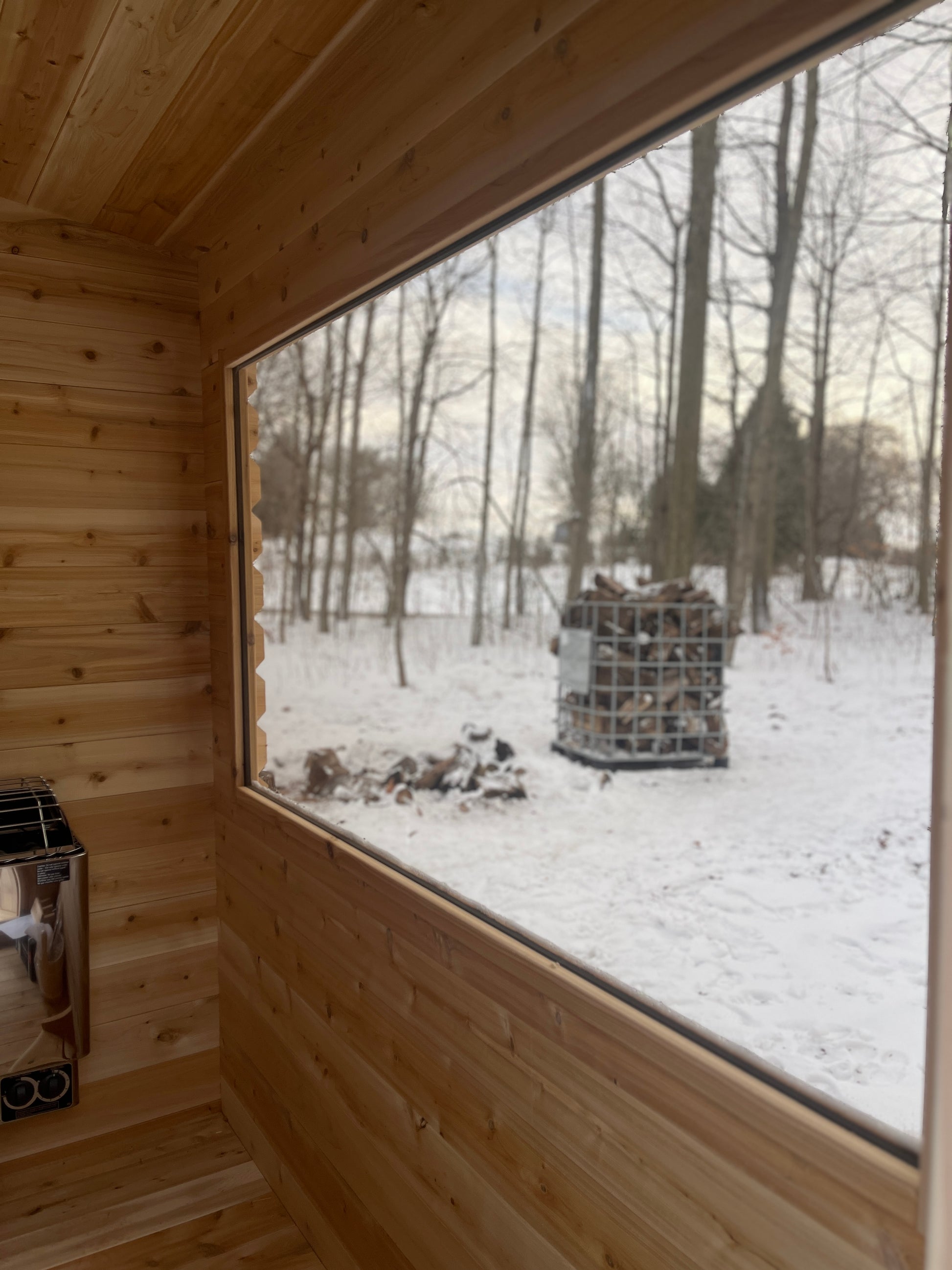 7x7 Modern Sauna with Leanto Roof image 8