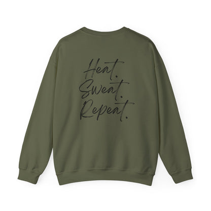 Timberglo “Heat. Sweat. Repeat.” Crewneck Sweatshirt