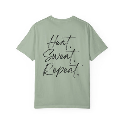 Timberglo “Heat. Sweat. Repeat.” Comfort Colors Heavyweight T-Shirt