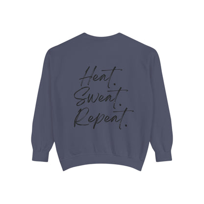 Timberglo “Heat. Sweat. Repeat.” Garment-Dyed Sweatshirt