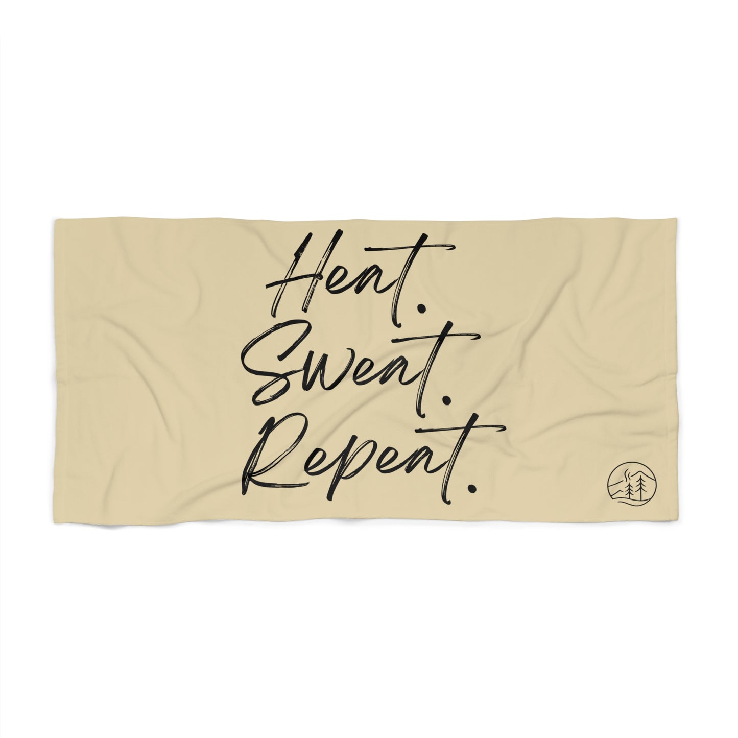 Timberglo “Heat. Sweat. Repeat.” Beach Towel