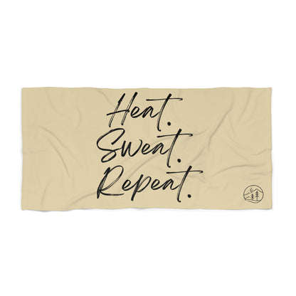 Timberglo “Heat. Sweat. Repeat.” Beach Towel