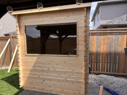 7x7 Modern Sauna with Leanto Roof