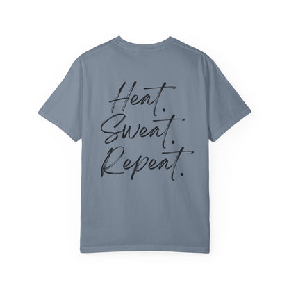 Timberglo “Heat. Sweat. Repeat.” Comfort Colors Heavyweight T-Shirt