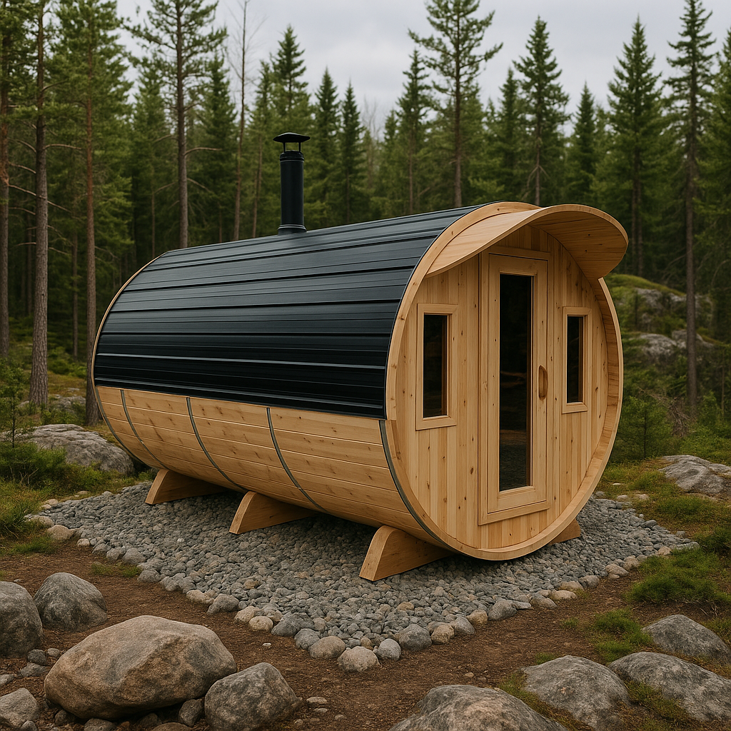 6x8 Barrel Sauna (4-6 person) image 0