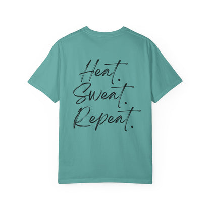 Timberglo “Heat. Sweat. Repeat.” Comfort Colors Heavyweight T-Shirt