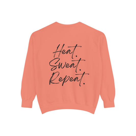 Timberglo “Heat. Sweat. Repeat.” Garment-Dyed Sweatshirt