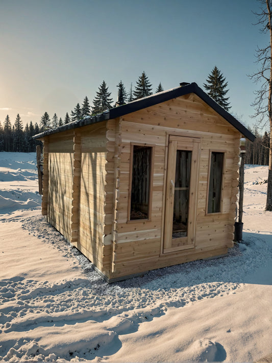 8x12 Cabin Sauna with Change room image 0