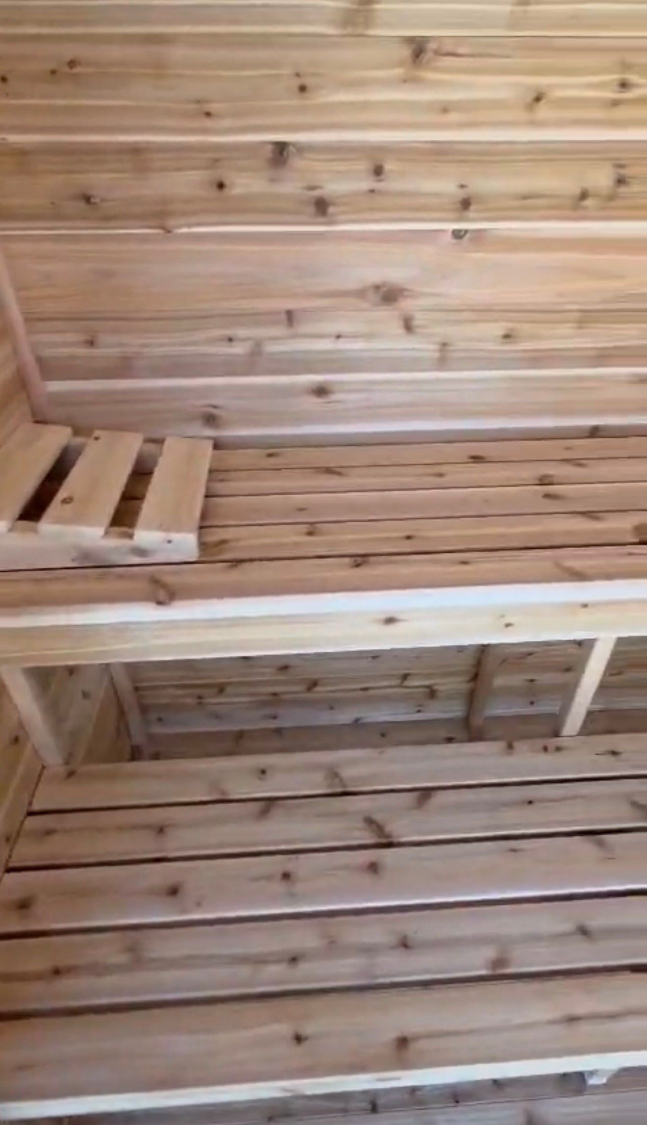 Signature Series Knotty Red Cedar Modern Sauna
