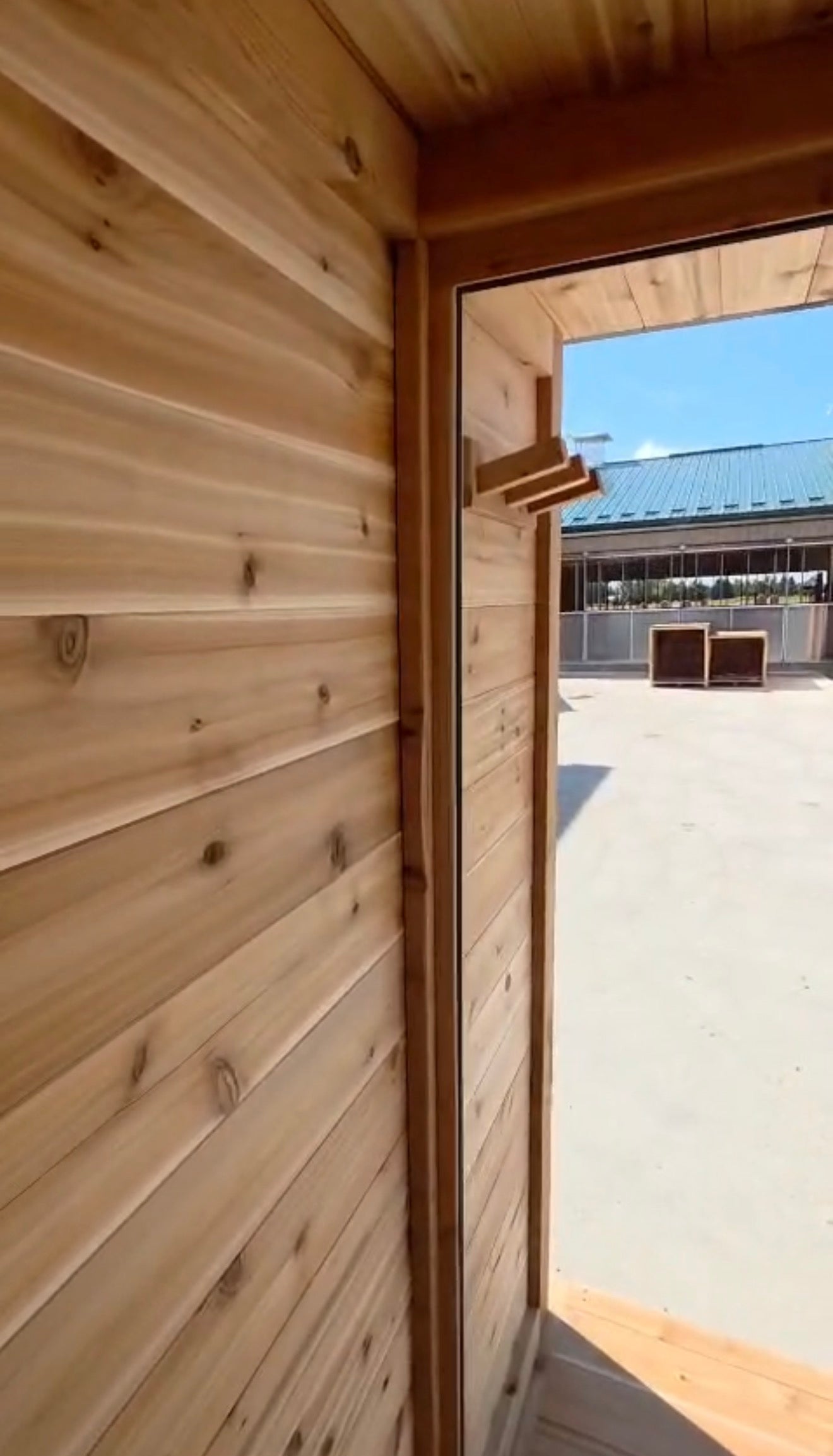 Signature Series Knotty Red Cedar Modern Sauna