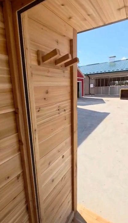 Signature Series Knotty Red Cedar Modern Sauna