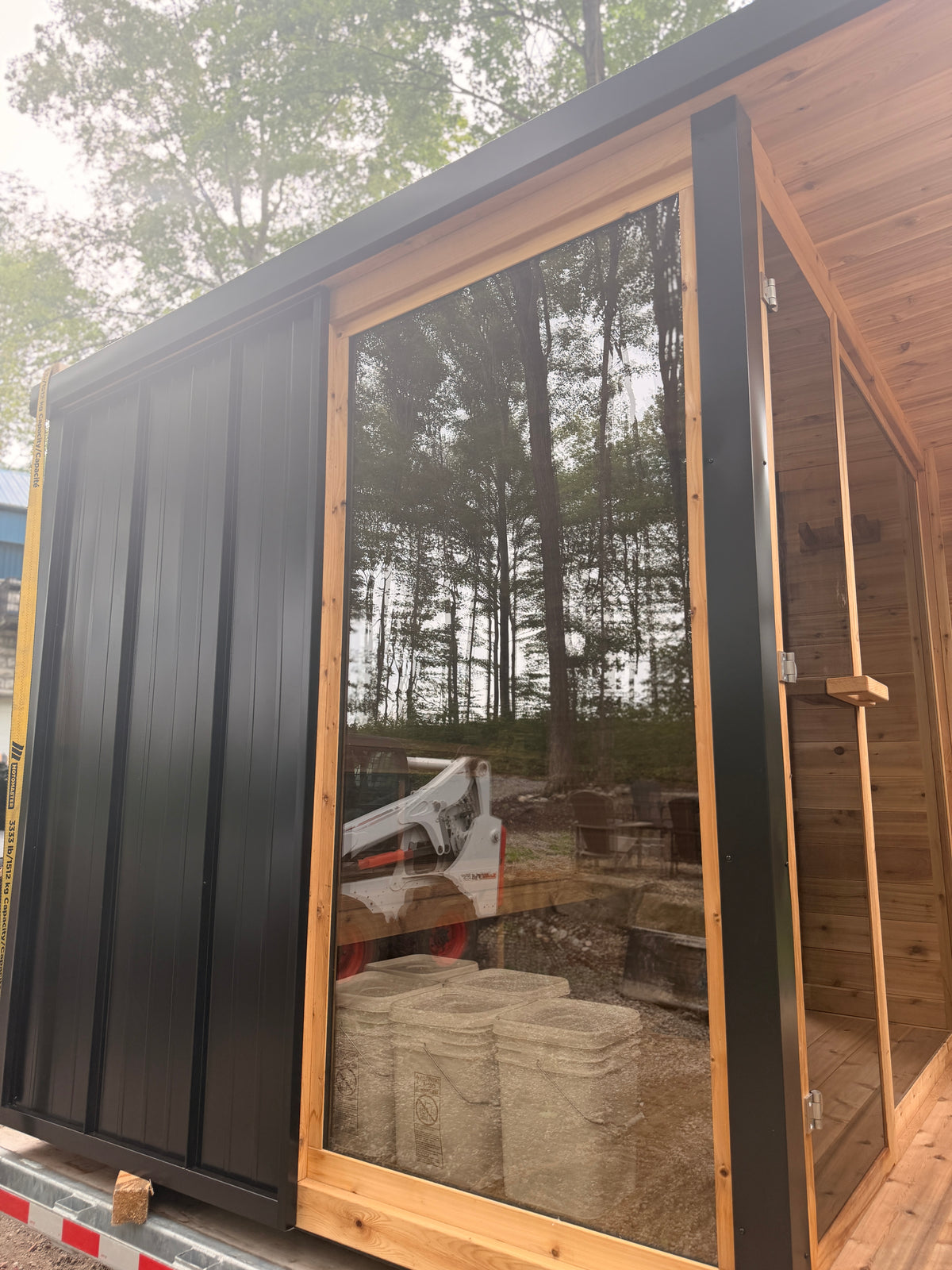 Signature Series Black Edition Knotty Red Cedar Modern Sauna