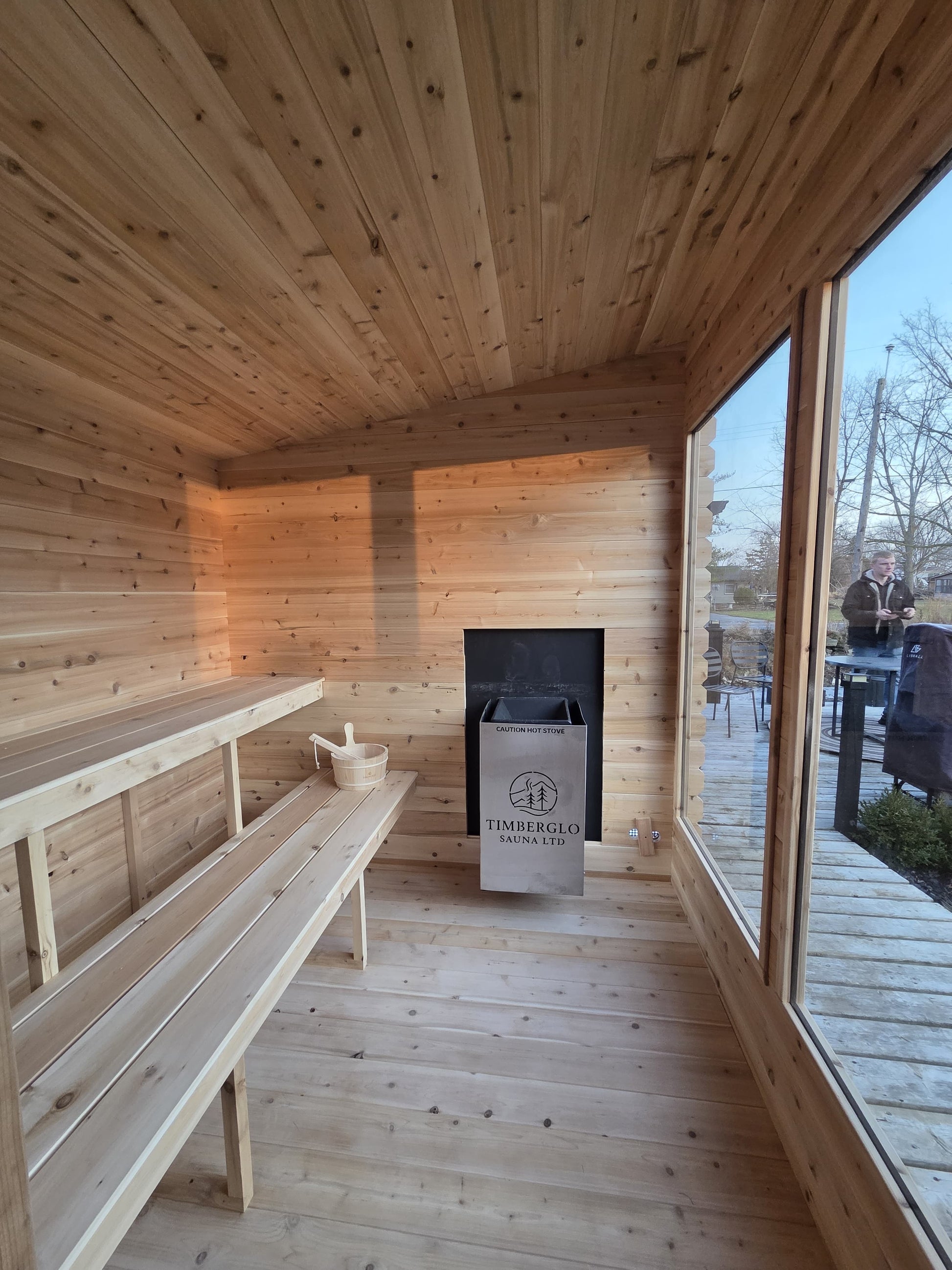 8x12 Modern Sauna with Leanto Roof and Changeroom image 1