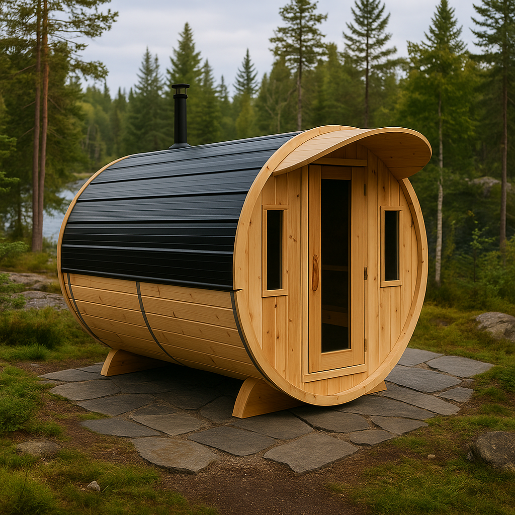 7x8 Barrel Sauna (4-6 person) image 0