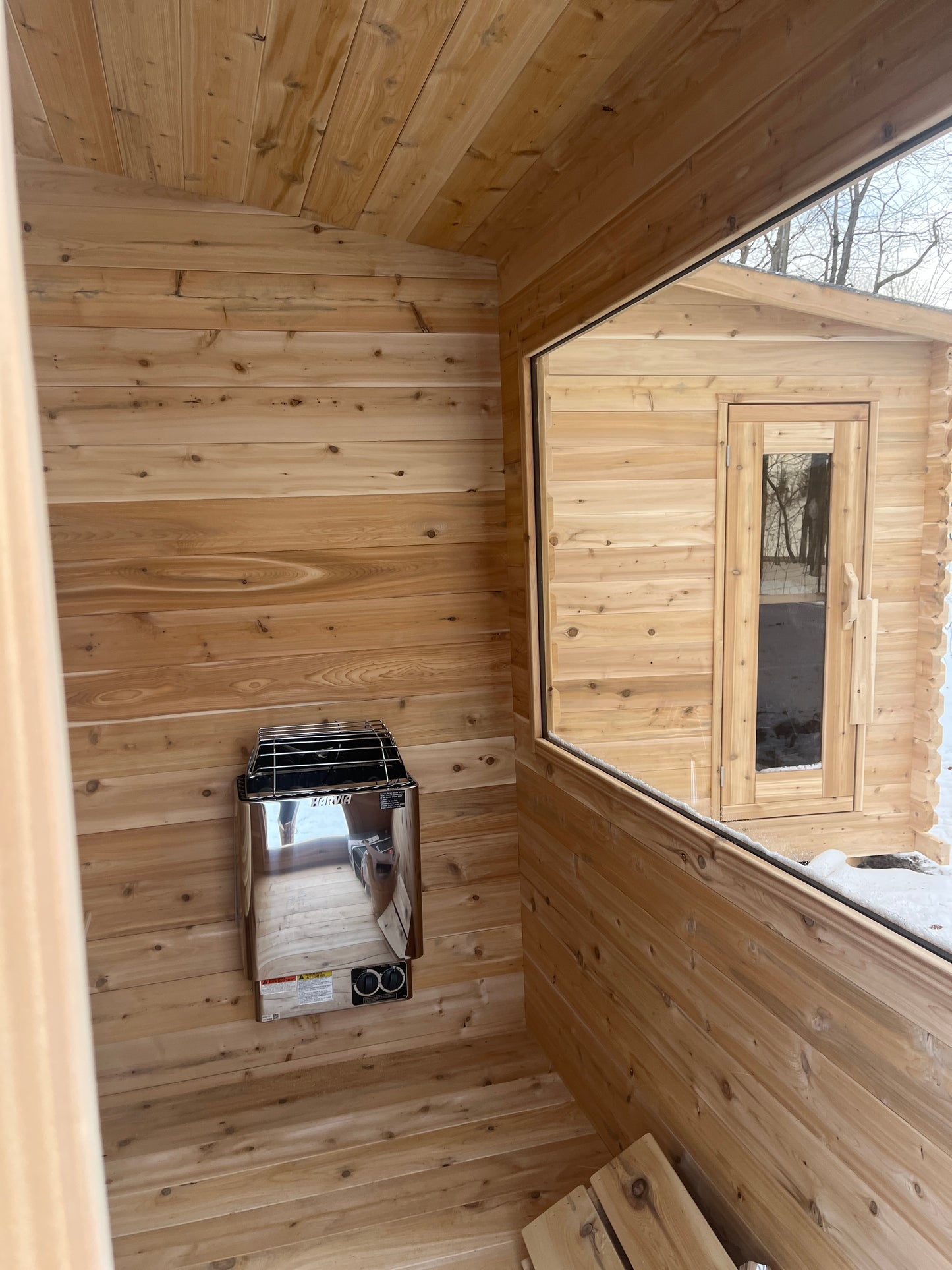 7x7 Modern Sauna with Leanto Roof image 5