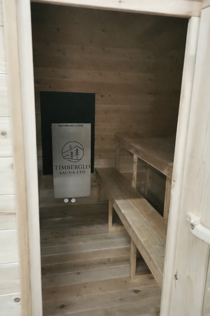Modern 8x8 Cabin Sauna with Steel Roof and Siding image 2