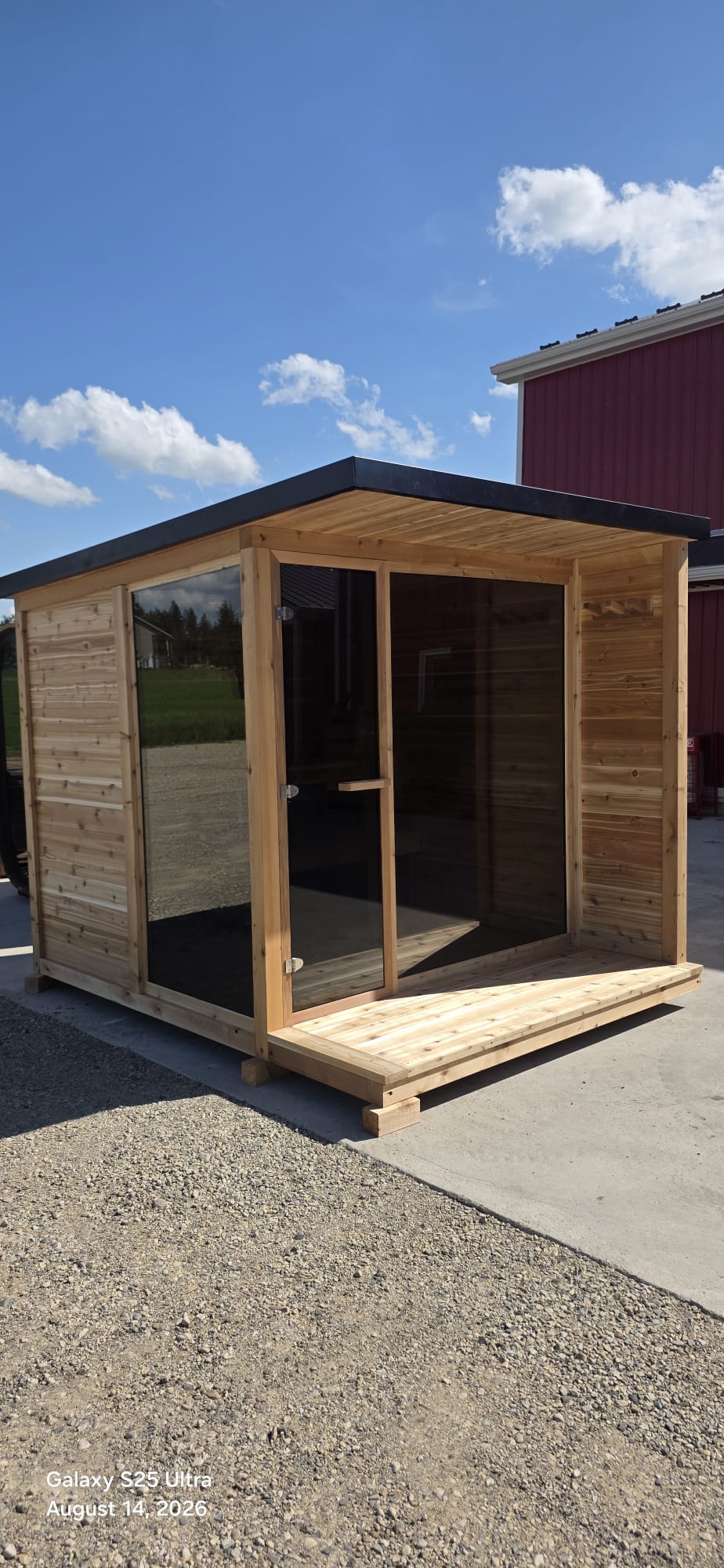 Signature Series Knotty Red Cedar Modern Sauna