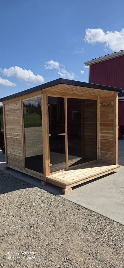 Signature Series Knotty Red Cedar Modern Sauna