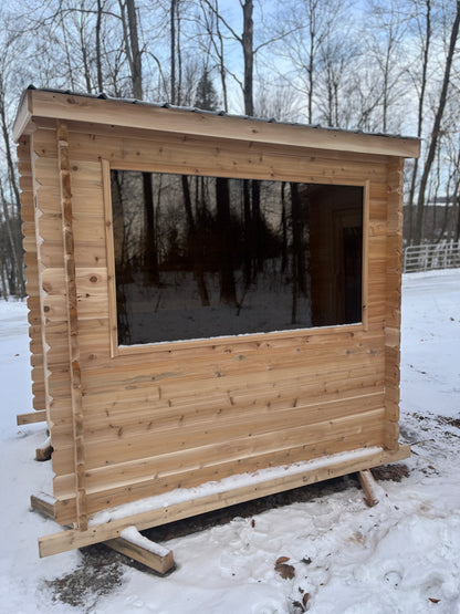 7x7 Modern Sauna with Leanto Roof image 6