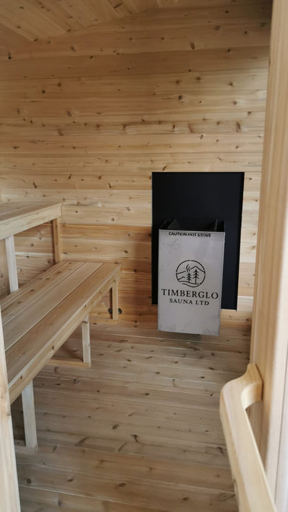 8x8 Modern Sauna with Leanto Roof image 4